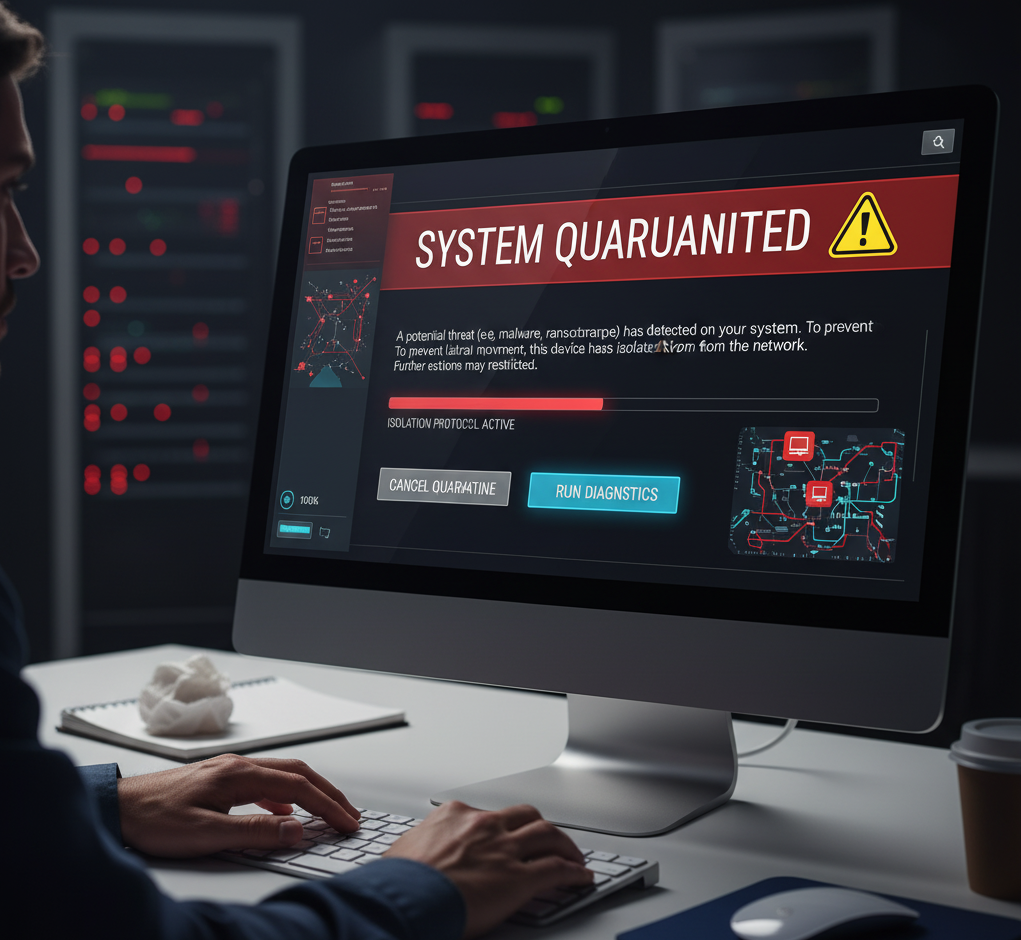 Automated containment illustration