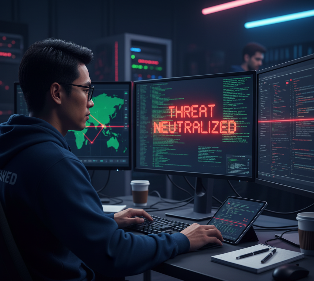 Cybersecurity Platform Illustration